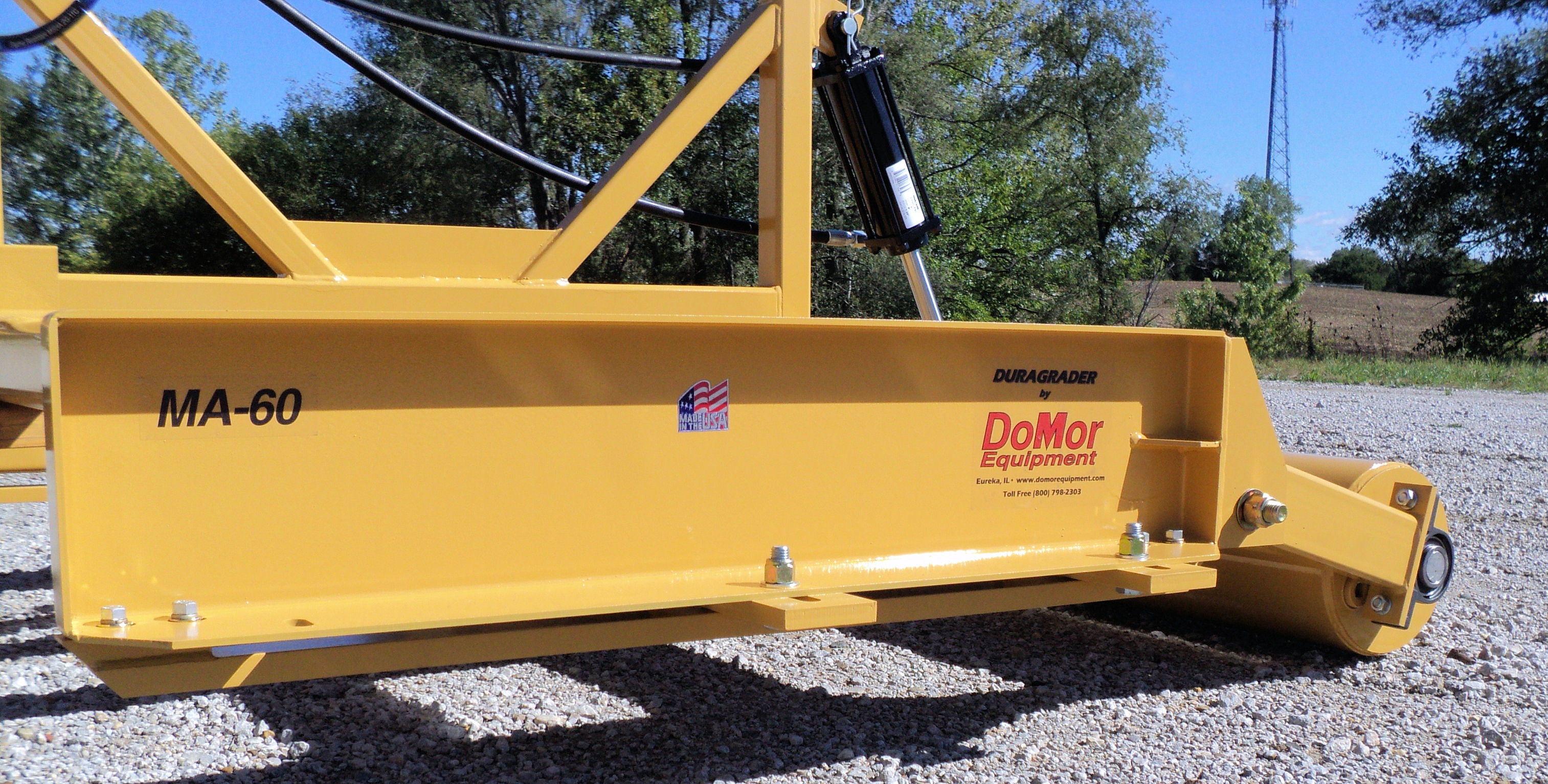 The Roller/Packer Attachment is able to be filled with water or sand for added weight when compacting of lose material is desired. The hydraulics allow for the weight of the entire unit to ride on the smooth drum to also give the nominal weight.